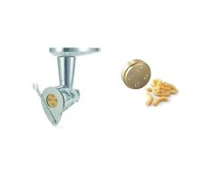 Kenwood Accesorio para Hacer Pasta en Casa, Compatible con el Robot de Cocina Kenwood Chef y kMix + Troquel Metálico para Hacer Pasta, Molde para Pasta Silatelli