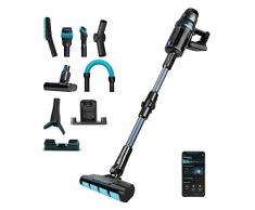 Cecotec Aspirador Escoba Digital Sin Cable Conga Rockstar 3000 Advance Ergowet Connected IA. 4 en 1, 680 W y 26 kPa, 230 AW, Inteligencia Artificial, Cepillo Jaliscazo, Autonomía 90 min, App