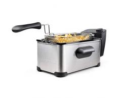 Taurus 973967000 - Freidora de aceite Fry3, 3 L, 1 kg de patatas, 2000 W, temperatura de 150 a 190 grados Celsius, aceite limpio más tiempo, desmontable, Apta para lavavajillas
