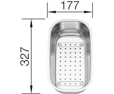 BLANCO 208195 accesorio y suministro para el hogar - Accesorio de hogar (Fregaderos, Acero inoxidable, Acero inoxidable, 327 mm, 177 mm)