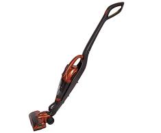 Herzberg Aspirador de Mano y Escoba 2 en 1 sin Cable HG8075COP HG8075COP. Limpieza de Profundidad de Alto Rendimiento. Aspiración Potente, 4 Horas de Carga. Rápido, fácil de Usar, Color Negro