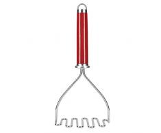 KitchenAid Prensador de Patatas de Acero Inoxidable con Mango ErgonÃ³mico, Rojo