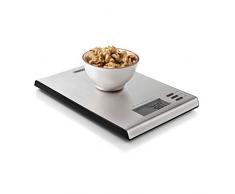 Tristar 01.492943.01.001 - Báscula de cocina de acero inoxidable, capacidad máxima de 5 kg, color plata