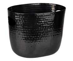 APS 36109 LARGE - Enfriador de vino y champán (aluminio, dos asas laterales, para 1-2 botellas, 25,5 x 19 x 20 cm), diseño de metal