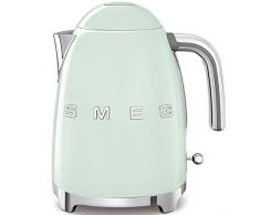 SMEG Calentador de Agua electrico, hervidor KLF03PGEU, 2400 W, 1.7 litros, Cromo, Acero Inoxidable, Verde Pastel