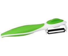 Fackelmann Pelador giratorio 41976 17,5 cm, Polipropileno, Acero Inoxidable y ABS