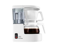 Melitta Cafetera de filtro con jarra de vidrio, Para 2 tazas de café, Aromaboy, Blanco, 1015-01