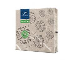 PAW Servilletas Papel 3 Capas - 33 x 33 cm. 20 piezas. Impreso con tinta a base de agua. Naturaleza, diente de león. Perfecto para fiestas de cumpleaños, barbacoas en el jardín, fiestas con amigos.
