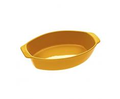 Plato oval 39x 24 cm Cerámica amarilla