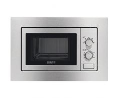 Zanussi ZSM17100XA Integrado 17L 700W Acero inoxidable - Microondas (Integrado, 17 L, 700 W, Giratorio, Acero inoxidable, Botón)