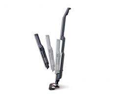 Woozoo, Aspirador 2 en 1 sin cable / de mano, Fuerte succión 11000Pa, Ligero, Filtro HEPA, Para tela, coche, sofá, PC o suelo - SCD-160P - Gris metalizado