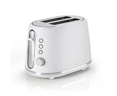 Cuisinart CPT780WE Tostador 2 Ranuras Anchas, 7 Niveles de Tostado y Rejilla de Centrado Automático, Palanca de Elevación, Función Recalentar y Descongelar, Color Blanco Mate, Colección Neutral