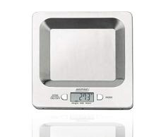 MPM Balanza De Cocina Electrónica de precisión Con Pantalla LCD Hasta 8.0Kg, MWK-04 Gris.