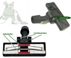 Top Alfombra Cepillo conmutable de suelos, 2 ruedas para Tevion Aspiradora