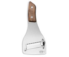 Sanelli, Cortador de trofas SAN-SLICE, cortador de trufas profesional mango de madera con regulador de corte. Acabado satinado. Hoja dentada, acero inoxidable