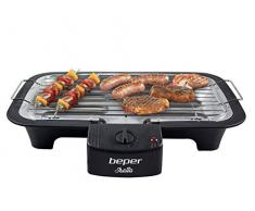Beper BT.410 - Barbacoa Eléctrica con termostato, 2000W, desmontable