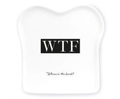 Grafik-Werkstatt Plato de tostadas con texto en alemán | Porcelana | WTF Blanco