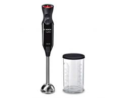Bosch ErgoMixx Style MS6CB6110 - Batidora de mano, potencia de 1000 W, 12+1 velocidades, con vaso, color negro