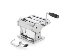 InnovaGoods® maquina para pasta, maquina para pasta acero inoxidable, maquina para pasta fresca, 3 tipos de pasta espaguetis, tallarines y lasaña, multifunción amasar y cortar, facil de limpiar