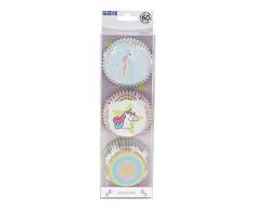 PME Juego de 3 moldes para Cupcakes con Forro de Papel de Aluminio, 60 Unidades, Multicolor