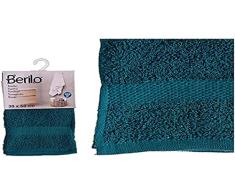 Toalla de baño Azul Poliéster Algodón, Tamaño 90 x 150 cm