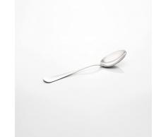 Zanetti Juego de 12 cucharas de café de acero inoxidable 18/C, modelo Boston, acero pulido y resistente, paquete de 12 piezas, fabricado en Italia