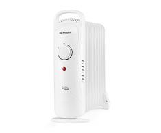 Orbegozo RO 1220 - Radiador de aceite Junior, Protección Sobrecalentamiento, Silencioso, Asa de transporte, 1200 W