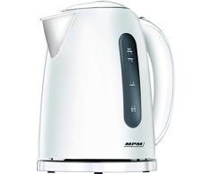 MPM MCZ-85 Hervidor de Agua Eléctrico Inalámbrico de Polímero Termoresistente, 1,7 Litros, 2200W, Libre de BPA, Negro