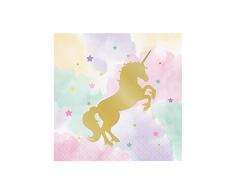 Creative convertting servilleta 33 x 33 cm metalizado Unicorn Sparkle, Multicolor, 8 °C329411 
