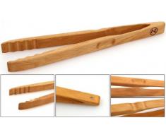 Zetzsche Pinzas para Barbacoa Pinza de Cocina 30 cm de Largo de Madera Haya, Made in Germany
