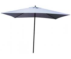 Garden Friend O850304 - Sombrilla Push Up 2 x 3 m - Estructura de acero de color gris.