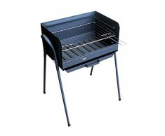 IMEX EL ZORRO Barbacoa con Parrilla Cincada, Negro, 49x48x73 cm, 71762