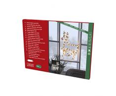 Konstsmide Luces de Navidad/Silueta de Ventana Reno/Interior (IP20)/230V/50 Bombillas LED Blancas cálidas/Cable de Luces Blancas