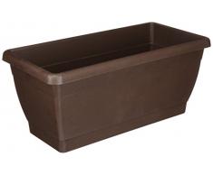 VECA Roxanne - Jardinera con bandeja incluida, 40x20x16h cm, color bronce