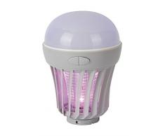 Jata MELI0320 - Lámpara Antimosquitos Eléctrico, Uso Interior y Exterior, Área de acción 25 m², Resistente al Agua, Eliminación por Descarga, Silencioso