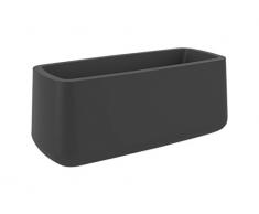Vondom 42218 - Vasija jardinera de 45 x 105 x 40 cm, simple, color antracita