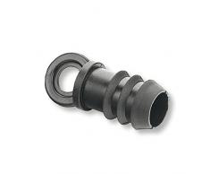 ABRISA Tapón para manguera de riego, Negro, 16 mm