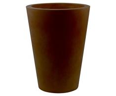 Vondom 40540 - Maceta cono alto, diámetro de 40 x 52 cm, simple, color bronce
