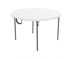LIFETIME 92106 - Mesa redonda plegable Ø122x74 cm