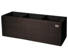 Gartenfreude 4000-1063-024 - Jardinera (material sintético, 76 x 26 x 29.5 cm), color negro