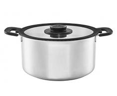 Fiskars Cazuela con tapa, 7 litros, Para todas las cocinas, Acero Inoxidable/PlÃ¡stico, Ã 28 cm, Functional Form, 1026579
