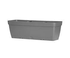 Art Plast Lolego Pot Maceta 50 cm con Reserva de Agua, Gris