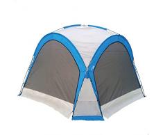 Aktive 52896 - Tienda de campaña con mosquitera y ventilación, Medidas 350x350x260cm, Carpa camping plegable de fácil montaje y transporte, Tejido impermeable, toldo camping