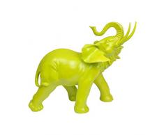 Homea Jardin 5DEJ1130BC - Figura Decorativa de Elefante, de Resina, 37,5 x 16 x 30,5 cm