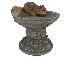 Design Toscano by Blagdon QM231341 - Figura Decorativa (Resina), diseño de Ardilla sobre Pedestal