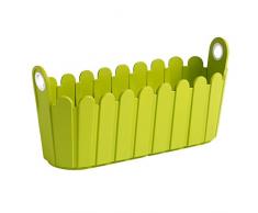 Emsa Landhaus - Jardinera, 39 x 15 x 16 cm, Color Verde