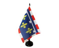 AZ FLAG Bandera de Mesa de Centro 21x14cm - BANDERINA de DESPACHO DE Centre - Francia 14 x 21 cm
