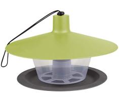 Windhager Urban Life 07017 Comedero para pájaros Silo con alimentador moderno en verde claro