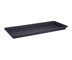 Elho Green Basics Garden XXL Saucer Plato, Living Black, 72,2x33,3x5,5 cm