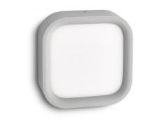 Philips myGarden Puddle - Aplique, iluminación exterior, LED, corriente alterna, luz blanca cálida, color gris